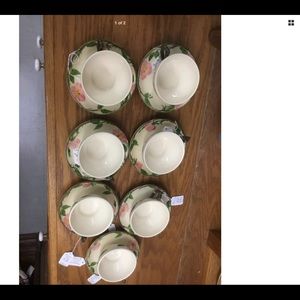 Set of 7 cups and Saucers